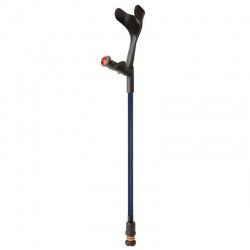 Flexyfoot Blue Comfort Grip Open Cuff Crutch (Right-Handed)
